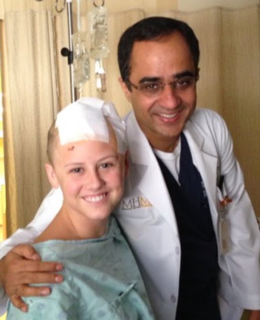 To manage her treatment-resistant epilepsy, Lindsay Snyder underwent brain surgery performed by Nitin Tandon, MD, in August 2013. (Photo courtesy of Lindsay Snyder)