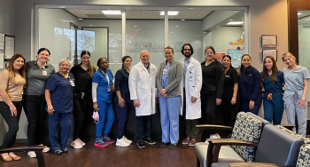 The Houston PAP Project offers no-cost screening for cervical cancer to women. UTHealth Houston physicians and staff volunteer their time to make the outreach effort a success. (Photo taken by Gina Montalvo, UTHealth Houston)