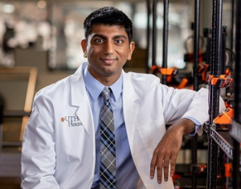 Neel Mutyala, MD/MBE candidate at McGovern Medical School at UTHealth Houston and new student regent to The University of Texas System. (Photo by Robert Seale)