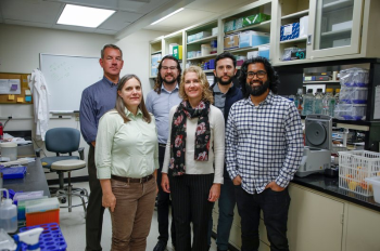 The labs of Danielle Garsin, PhD, and Michael Lorenz, PhD, have made a novel discovery on a potential therapeutic against fungal infections. (Photo by Danny Palomba/UTHealth Houston)