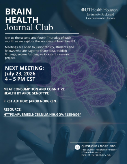 Brain Health Journal Club Meeting