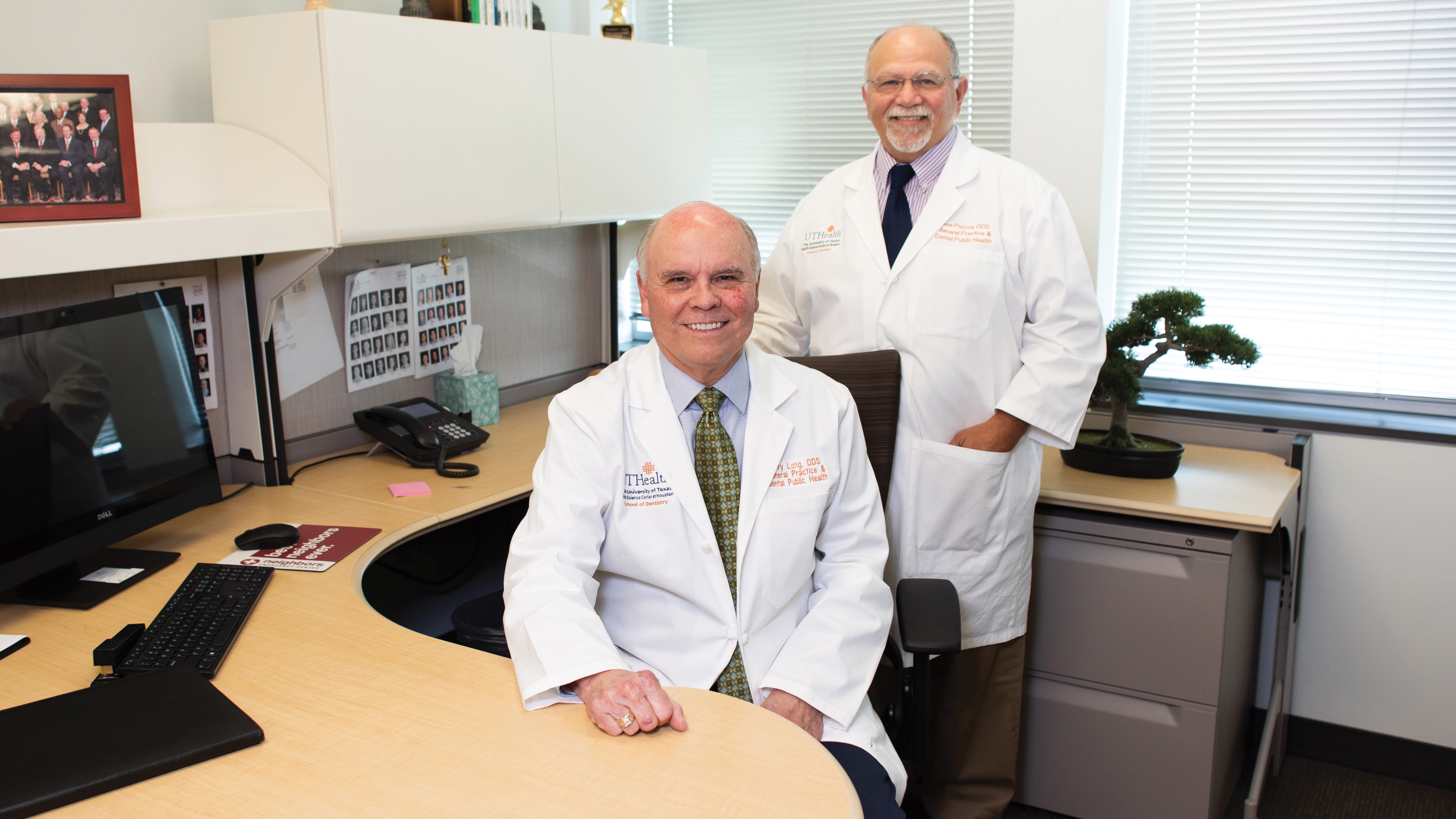 School of Dentistry alumni S. Jerry Long, DDS and Joe M. Piazza, DDS