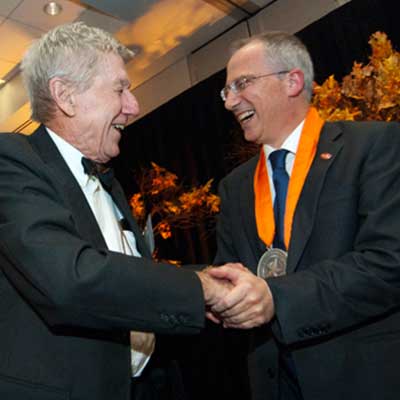 Dr. Colasurdo with Faculty and Staff Members