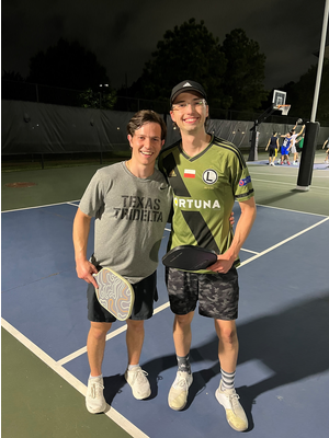 Spring 2022 Pickleball League Champs: Andrew and Justin